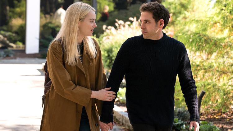 Emma Stone e Jonah Hill em cena do décimo episódio de "Maniac", nova minissérie da Netflix - Michele K. Short/Netflix - Michele K. Short/Netflix