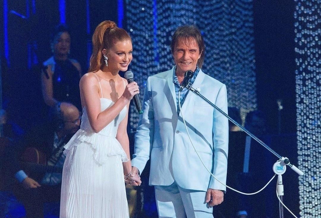 Marina Ruy Barbosa canta com Roberto Carlos no especial da Globo deste ano,que será exibido dia 21 na Globo - Reprodução/Instagram