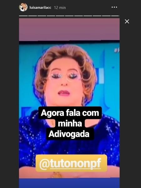 Luisa Marilac responde a pedido de desculpas de Mamma Bruschetta - Reprodução/Instagram/luisamarilacc - Reprodução/Instagram/luisamarilacc