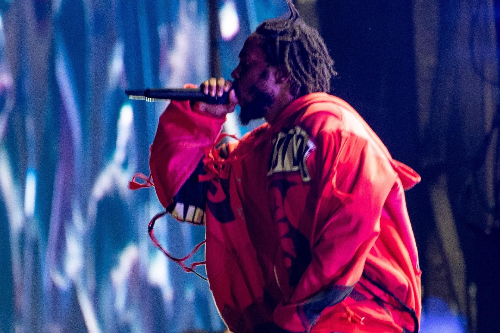 Kendrick Lamar se apresenta no Lollapalooza Brasil 2019, em São Paulo - Flávio Moraes/UOL