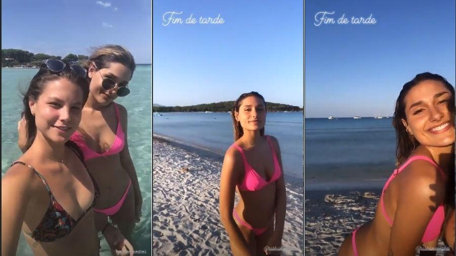 Sasha e amiga em praia na Itália - Reprodução/Instagram