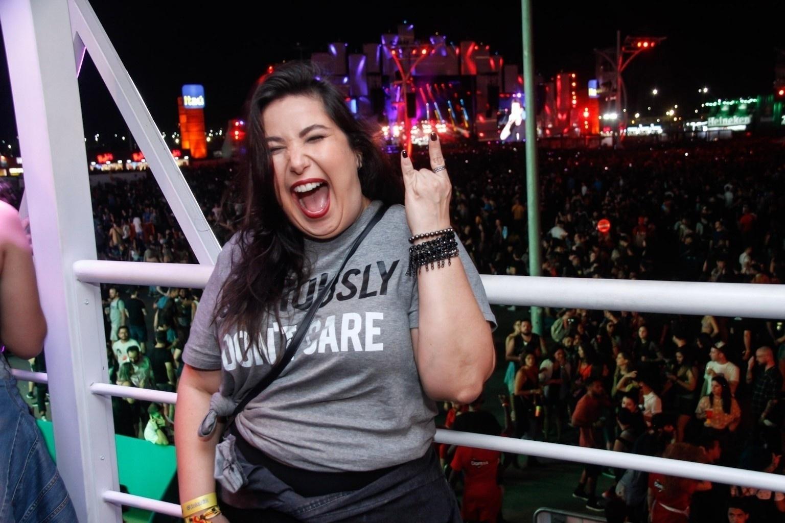 Mariana Xavier curte o quarto dia Rock in Rio 2019 - Marcos Ferreira/Brazil News