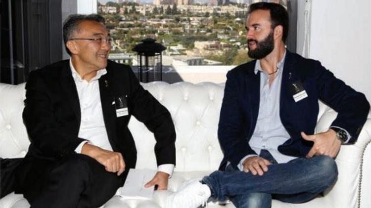 Nelson Sato e Rodrigo Bernardo no Emmy Internacional - Reprodução/iEmmys - Reprodução/iEmmys