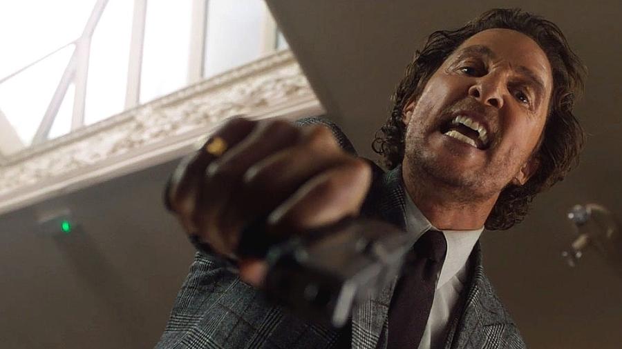 Matthew McConaughey, em "Magnatas do Crime", está nos cinemas e poderá ser visto nos canais Telecine - Reprodução