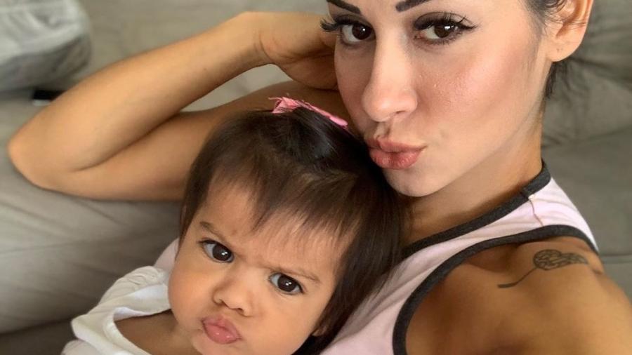 Mayra Cardi e a filha Sophia, de seu relacionamento com Arthur Auiar - Reprodução/Instagram