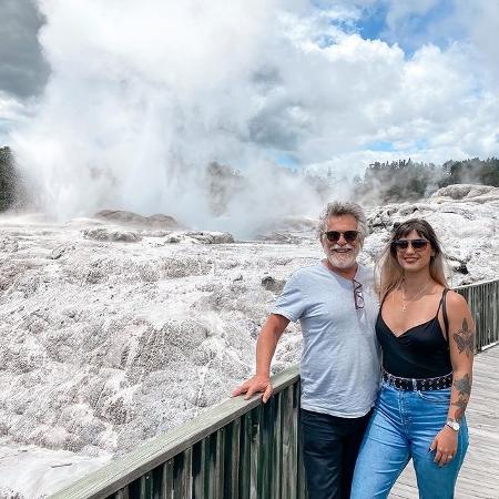 José de Abreu e Carol Junger curtem passeio na Nova Zelândia - Reprodução / Instagram