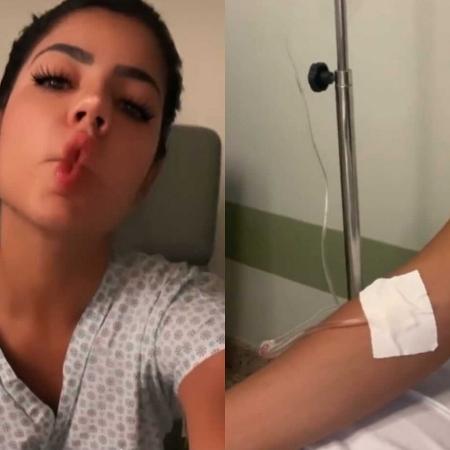 Hariany grava vídeos no quarto de hospital - Reprodução/Instagram