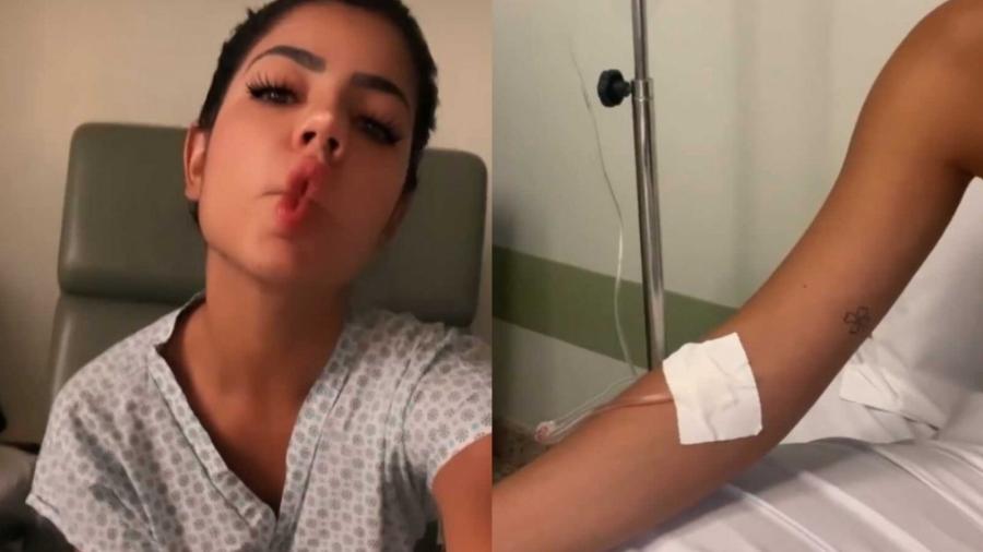 Hariany grava vídeos no quarto de hospital - Reprodução/Instagram
