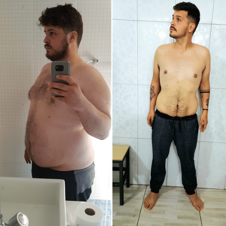 Lucas Palmério, 32, conta sobre sua decisão de mudar os hábitos após chegar aos 138 kg - Arquivo pessoal