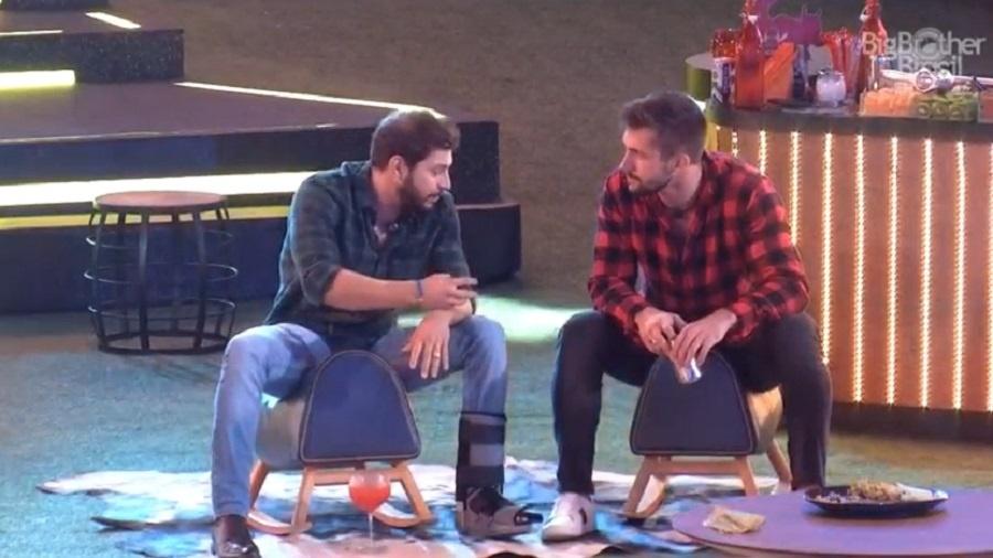 BBB 21: Arthur e Caio falam sobre paredão - Reprodução/Globoplay