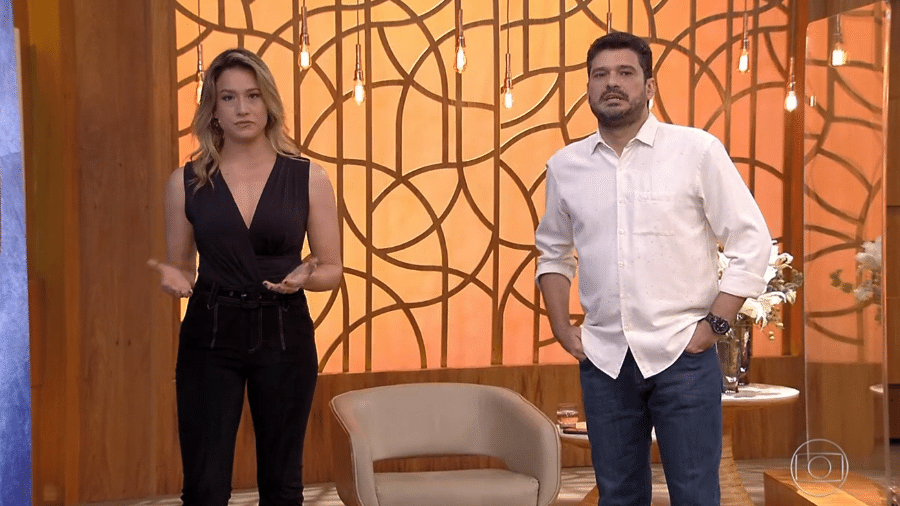 Fernanda Gentil e Andre Curvello apresentam o "Encontro" de hoje - Reprodução / TV Globo