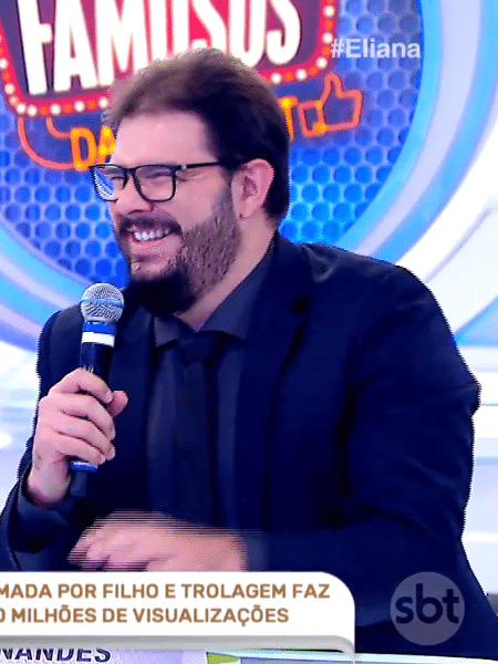 Rodrigo Fernandes, o Jacaré Banguela, apareceu no programa Eliana neste domingo (22) - Reprodução