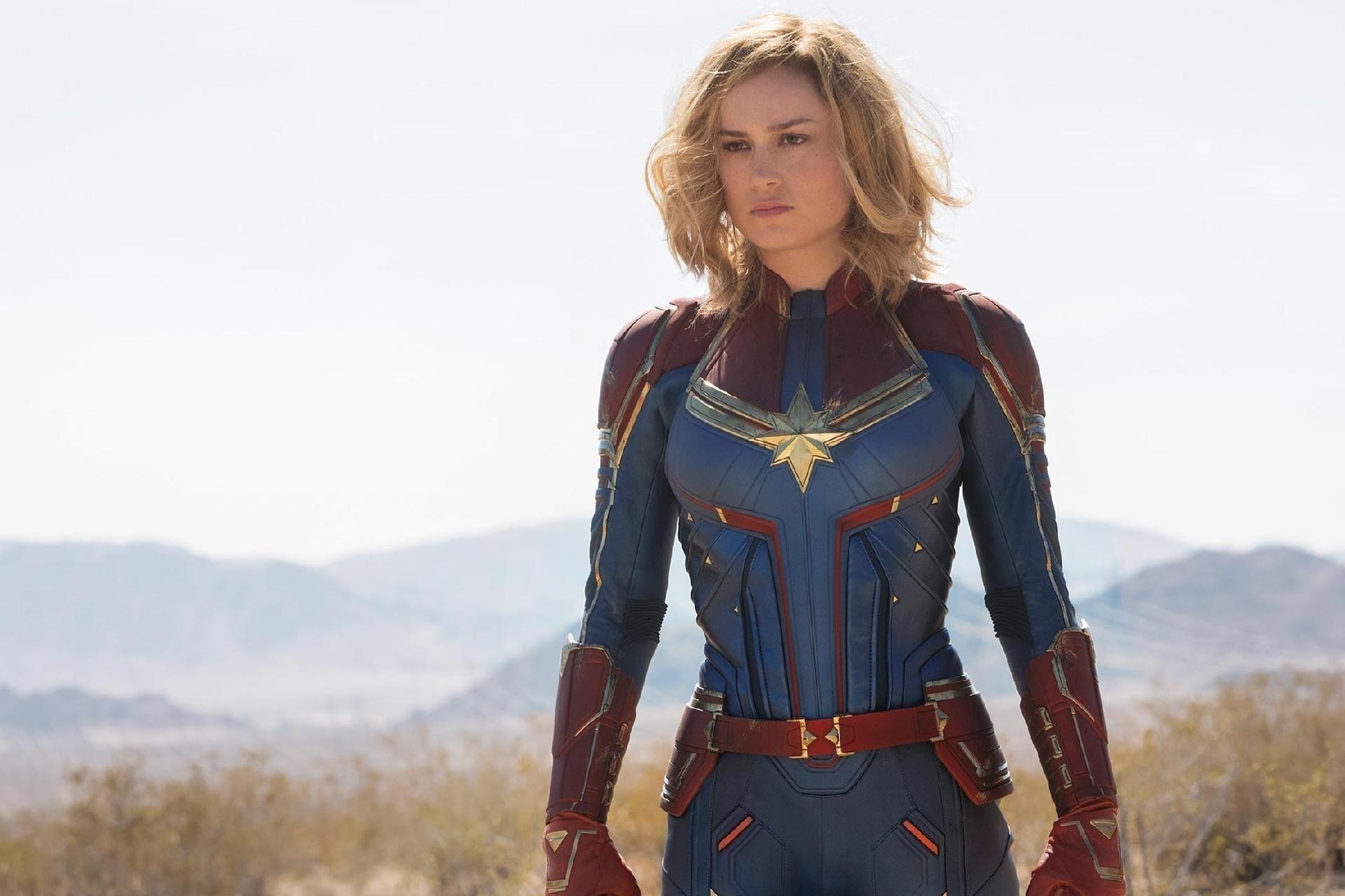 Brie Larson aparece como Capitã Marvel em fotos divulgadas pela revista Entertainment Weekly - Reprodução/Entertainment Weekly