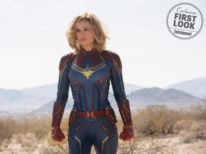 Brie Larson aparece como Capitã Marvel em fotos divulgadas pela revista Entertainment Weekly - Reprodução/Entertainment Weekly