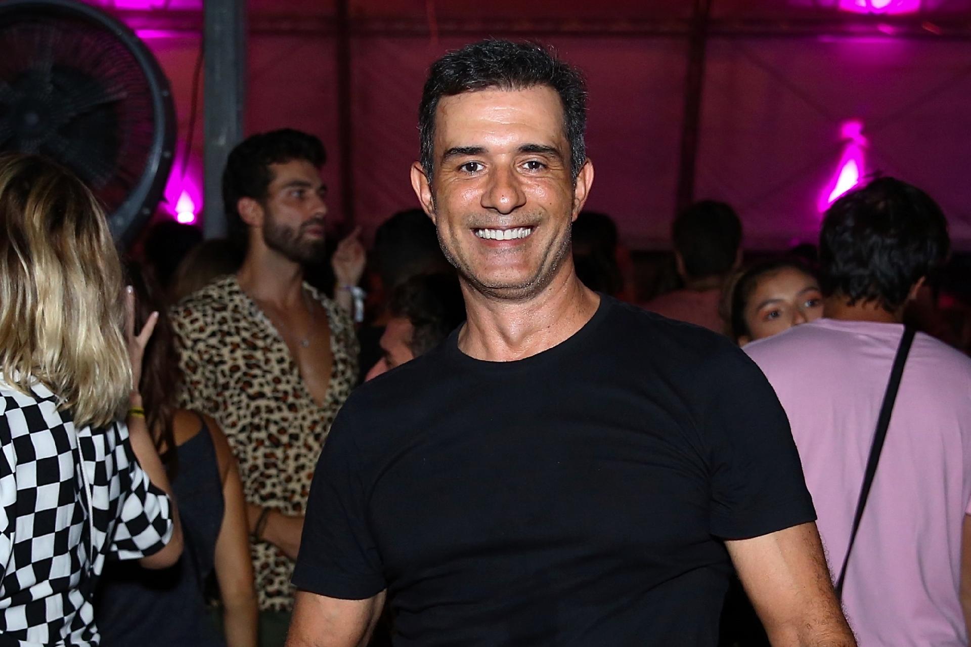Ator Marcos Pasquim, durante ensaio do "Bloco da Anitta" - Roberto Filho / Brazil News