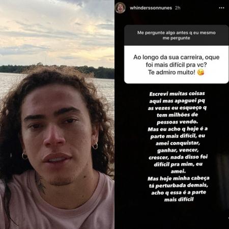 Whindersson Nunes abre caixa de perguntas no Instagram e responde seguidores - Reprodução