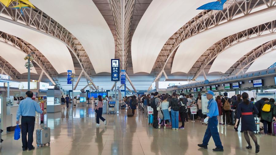 O Aeroporto Internacional de Kansai, no Japão - Getty Images