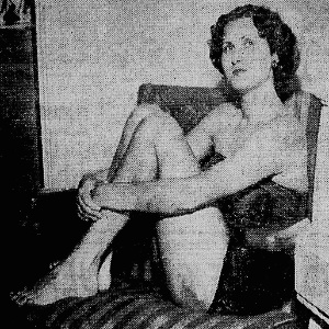 A faquiresa Rossana em imagem do livro "Cravo na Carne: Fama e Fome - O Faquirismo Feminino no Brasil", de Alberto de Oliveira e Alberto Camarero - Reprodução