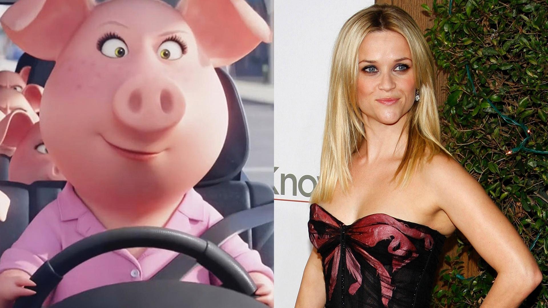 Cena do filme "Sing - Quem Canta Seus Males Espanta" (2016), de Christophe Lourdelet  Garth Jennings/shutterstock.com - Reprodução/Montagem