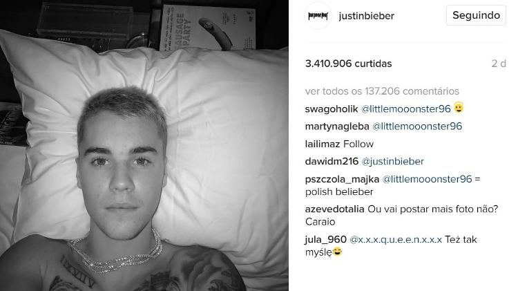 Reprodução/Instagram/@justinbieber