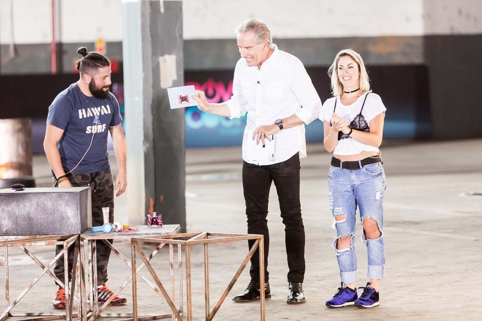 Casais participam da primeira prova da segunda temporada do Power Couple Brasil - Edu Moraes/Record TV