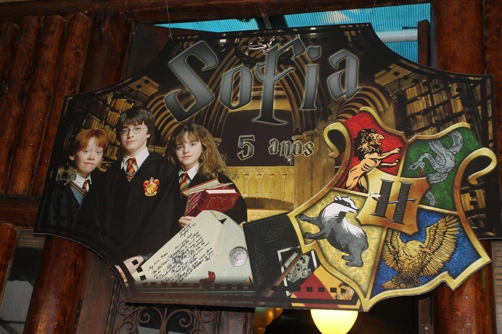 Detalhe da decoração da festa de Sofia, filha de Grazi e Cauã. O tema era Harry Potter - Marcello Sá Barretto/AgNews