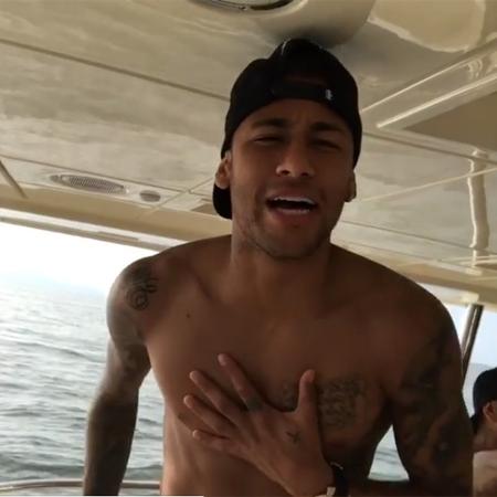 Neymar canta pagode em dia de folga no Rio de Janeiro - Reprodução/Instagram