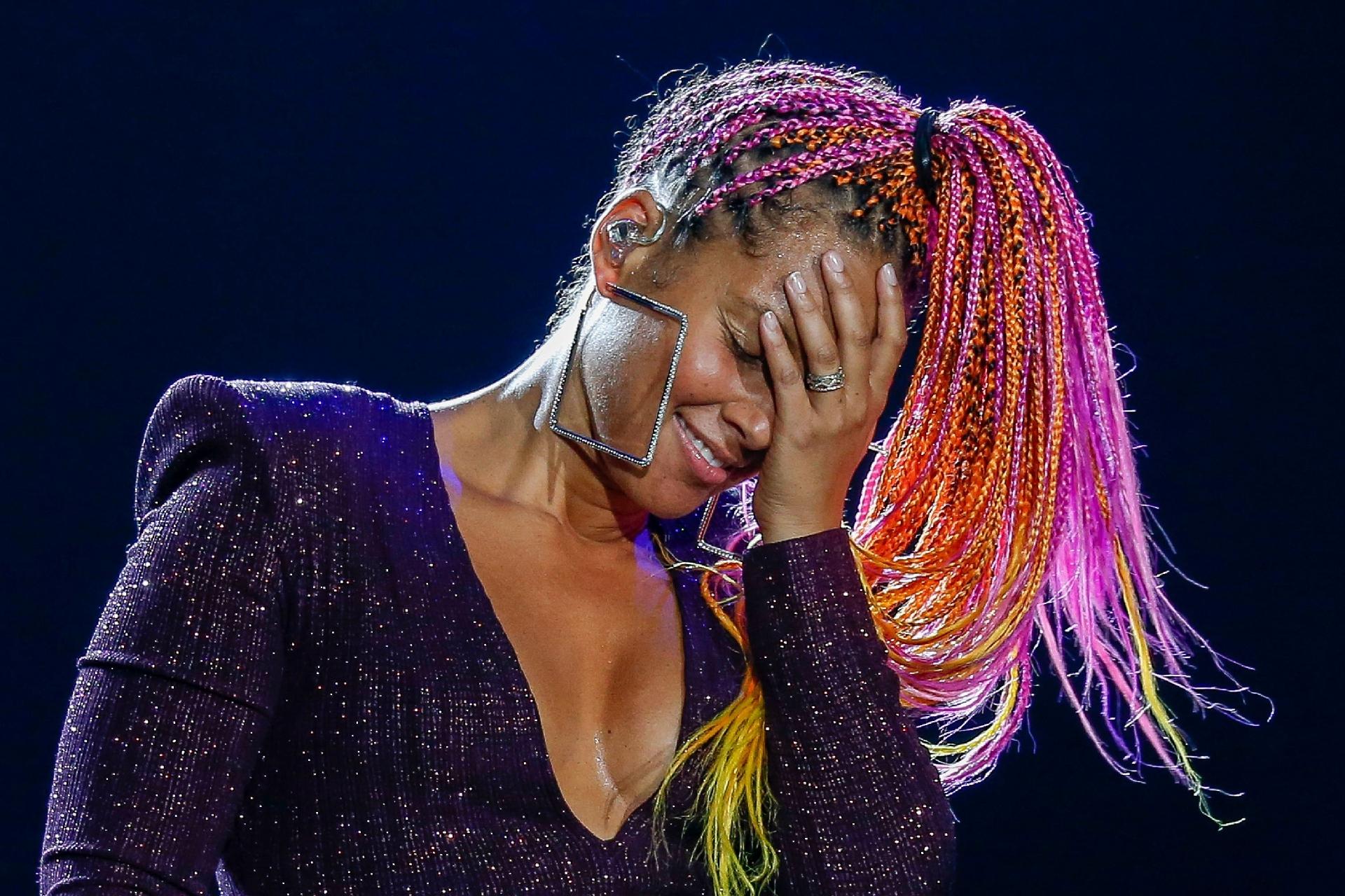 Alicia Keys se apresenta no Palco Mundo na terceira noite do Rock in Rio - Marco Antonio Teixeira/UOL