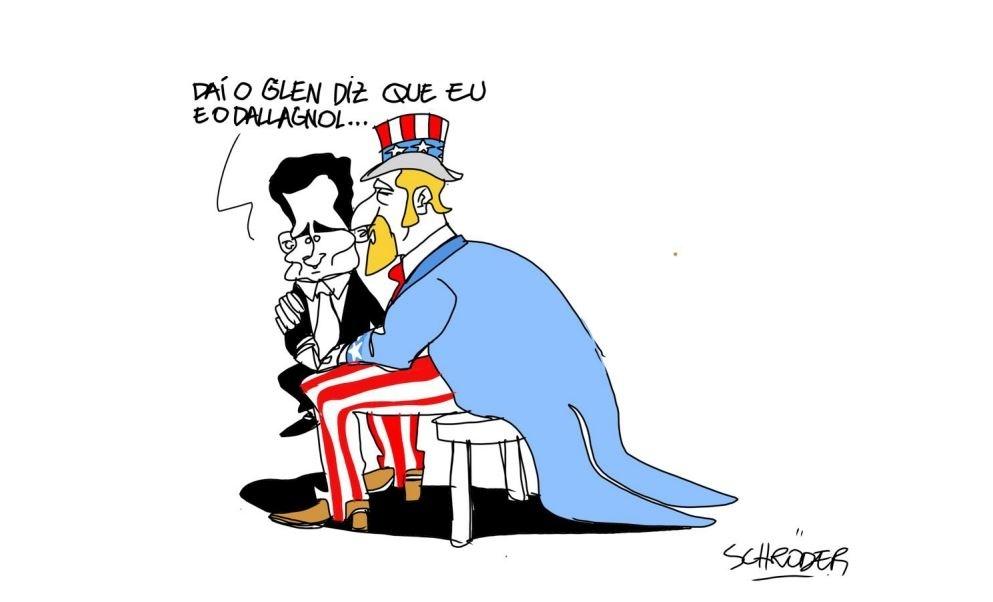 Charge de exposição que foi suspensa no RS - Divulgação