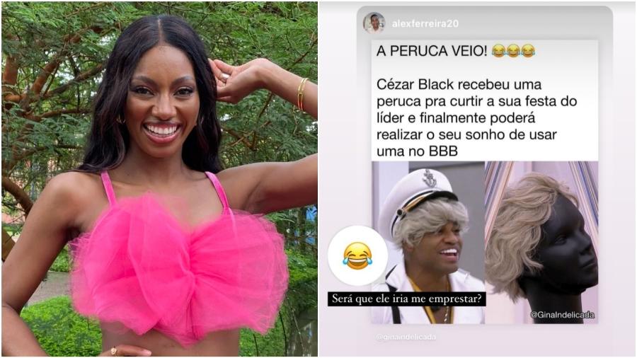 BBB 23: Tina comenta peruca de Cezar Black na festa do Líder - Reprodução/Instagram