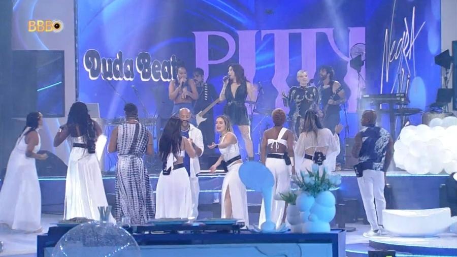 BBB 23: Duda Beat, Negra Li e Pitty se apresentam no programa - Reprodução/Globoplay