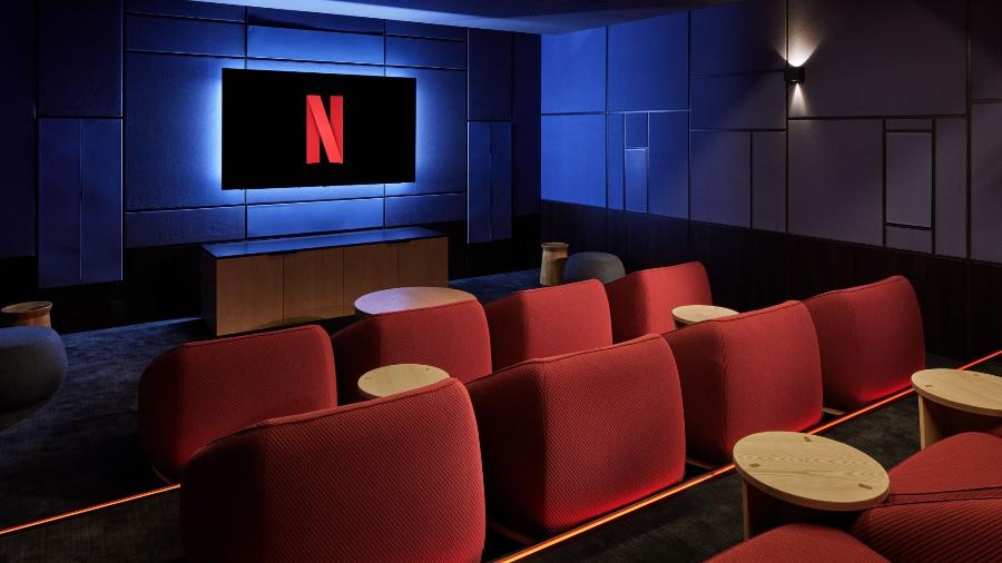 Cinema privado do escritório da Netflix em Tóquio - divulgação/Netflix