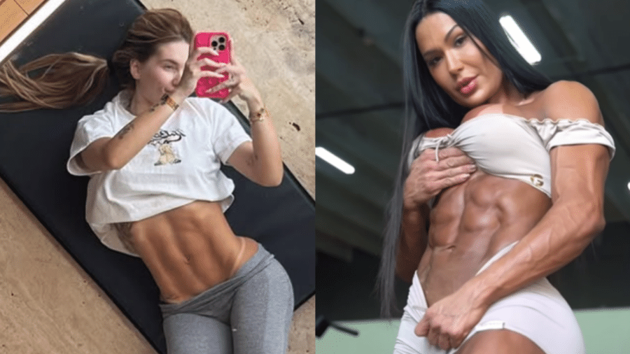 Virginia Fonseca e Gracyanne Barbosa ostentam abdômen trincado