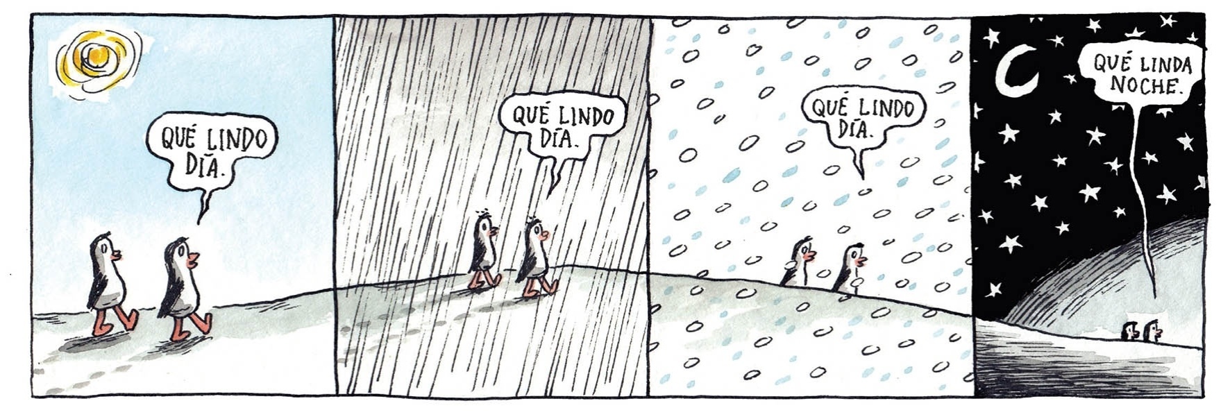 Tirinha de "Macanudo" feita pelo desenhista argentino Liniers - Divulgação/Macanudismo