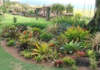 Jardim de fazenda tem fontes, bromélias e cantos para relaxar - Divulgação