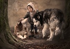 Fotógrafa russa regista convívio de crianças e animais em belas paisagens - Elena Shumilova/Reprodução