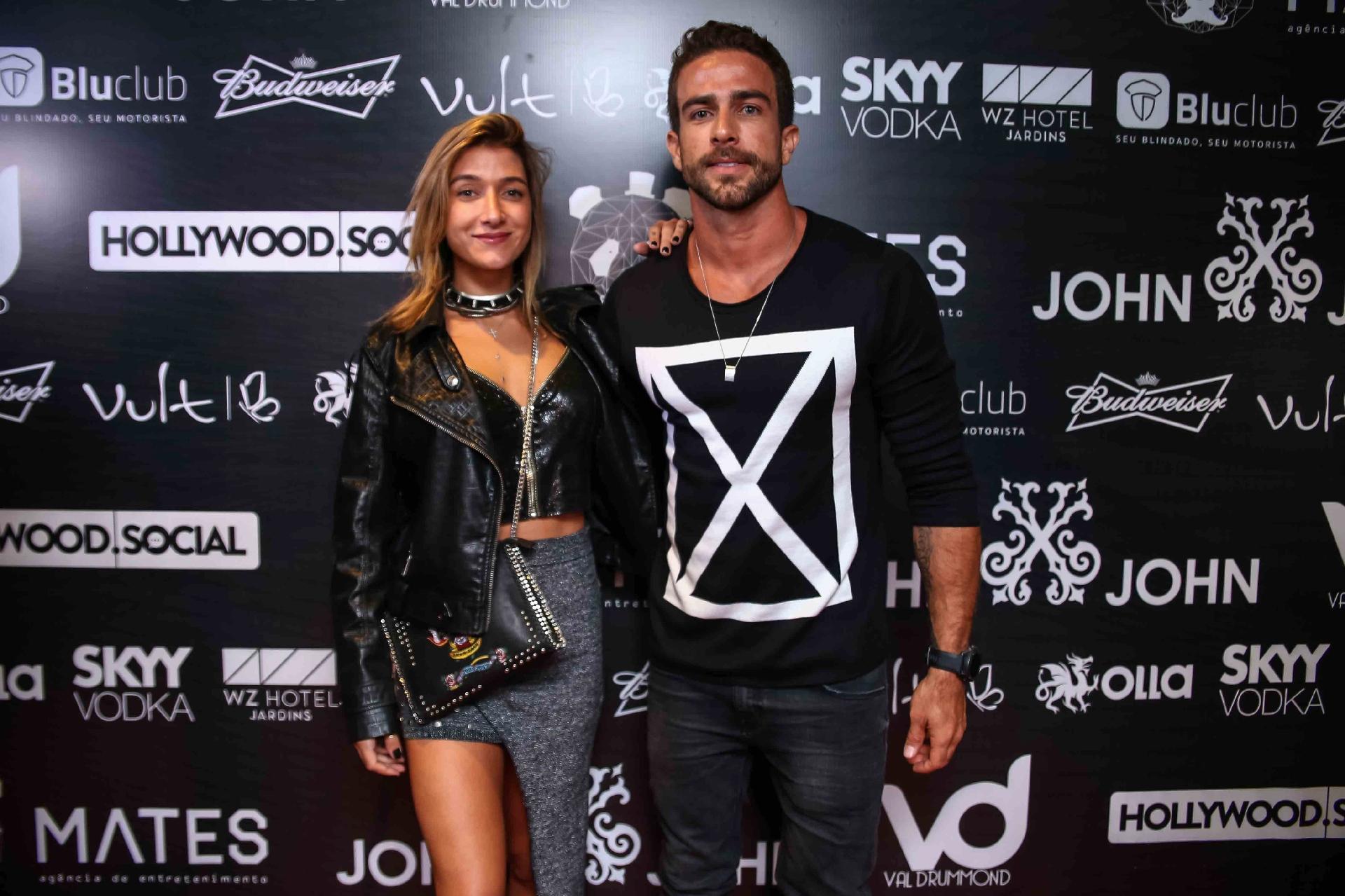 Gabriela Pugliesi e Erasmo Viana foram a after party do Justin Bieber no Villaggio JK, em Sâo Paulo - Raphael Castello/AgNews