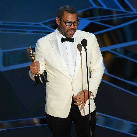 Jordan Peele recebe o Oscar de roteiro original no 90º prêmio da Academia - Kevin Winter/Getty Images
