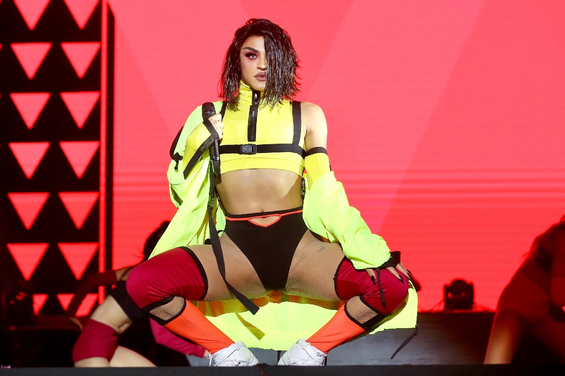 Pabllo Vittar dança durante seu show no Milkshake Festival, na Arena Anhembi - Manuela Scarpa/Brazil News