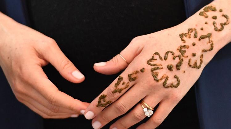Henna usada no antebraço da duquesa de Sussex é feita com plantas - Pool/Getty Images - Pool/Getty Images