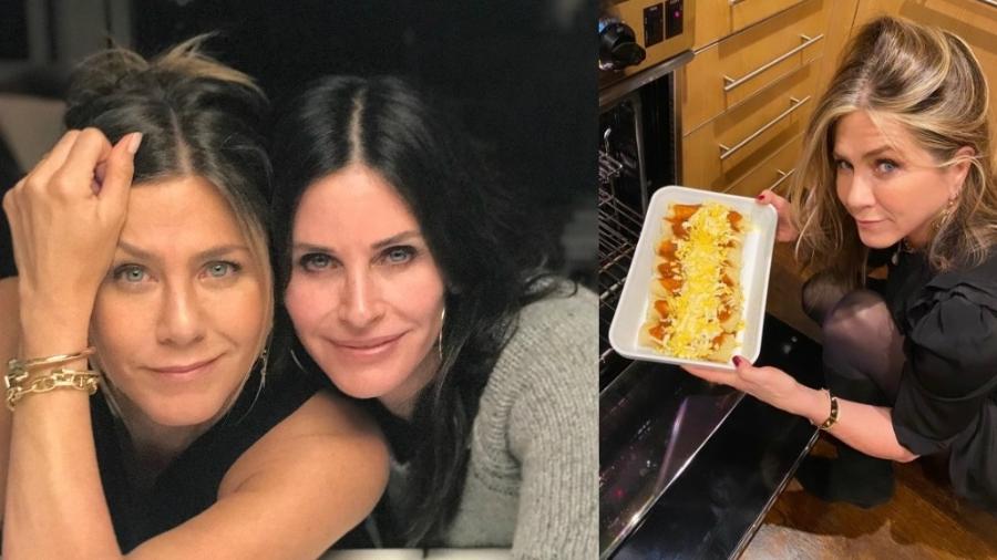 Friends na vida real: Jennifer Aniston e Courteney Cox se reúnem em Ação de Graças - reprodução/Instagram