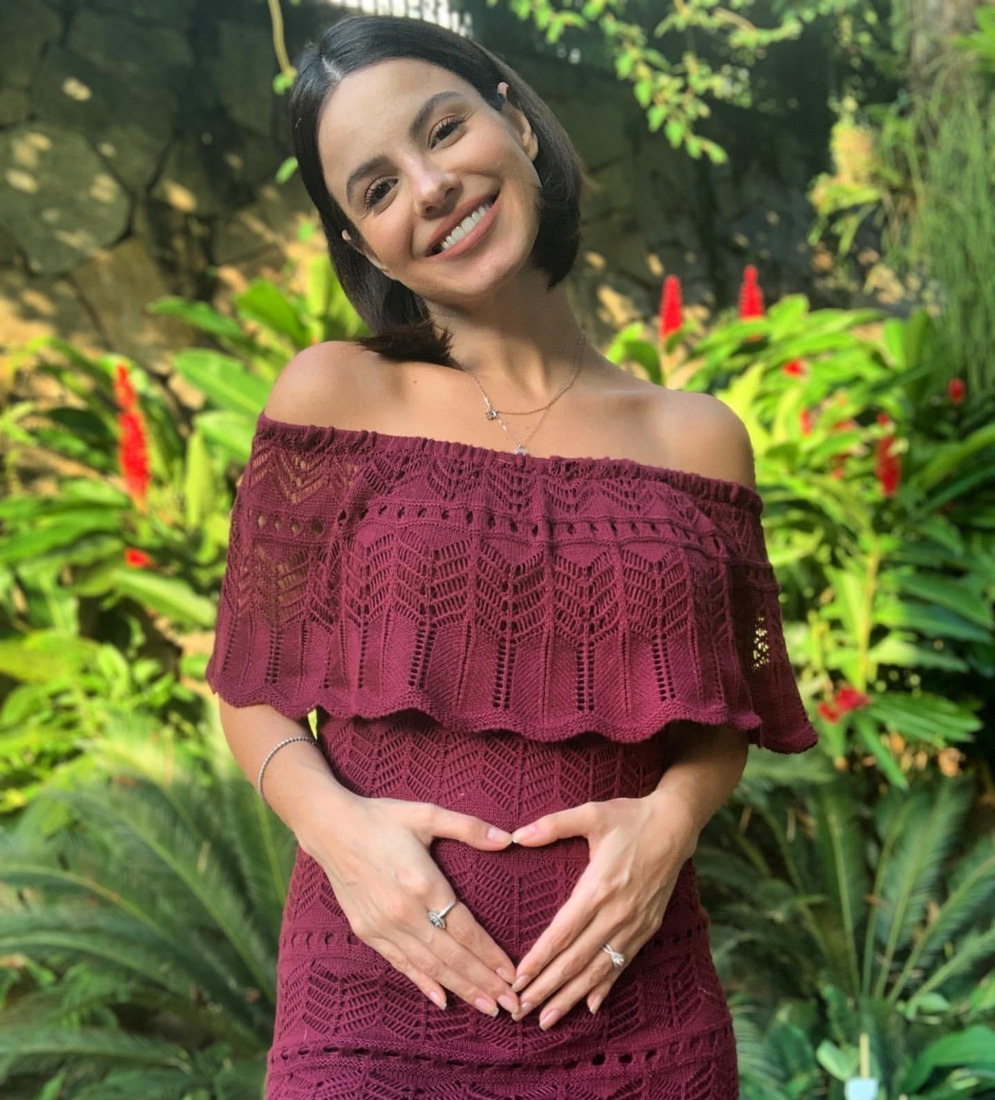 vestido croche gravida