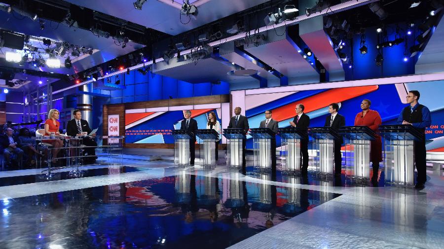 Debate eleitoral na CNN americana, que servirá de modelo para os debates na CNN Brasil  - Divulgação