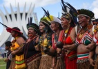 Indígenas marcham em Brasília e cobram demarcações de terras - Marcelo Camargo/Agência Brasil