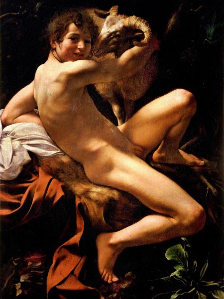 "São João Batista" (1602), pintura de Caravaggio - Reprodução - Reprodução