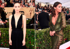 Atrizes investem em decote profundo na 22ª edição do Sag Awards - Getty Images
