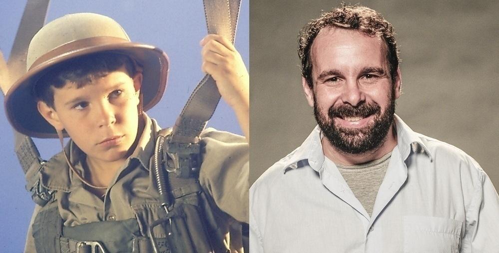 Jonas Torres como Bacana em "Armação Ilimitada", sucesso nos anos 80, e atualmente - Divulgação