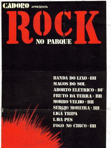 Cartaz do festival onde o Legião Urbana se apresentou pela primeira vez - Reprodução - Reprodução
