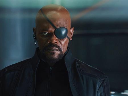 O ator Samuel L. Jackson como Nick Fury - Reprodução