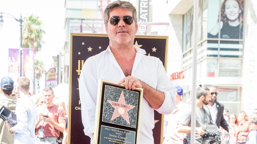 Simon Cowell ganha estrela na Calçada da Fama, em Hollywood - Rich Fury/Getty Images/AFP